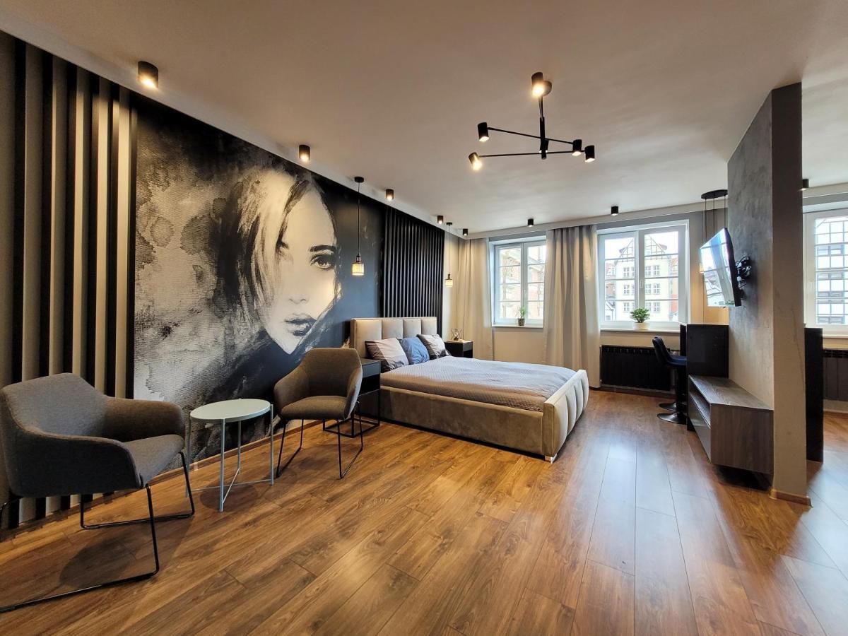 Apartament Stare Miasto Gdansk Z Widokiem Na Motlawe Экстерьер фото